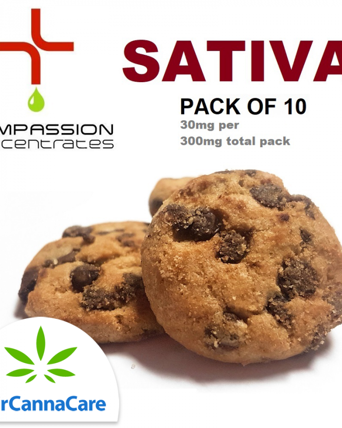 Chips A’High Cookies (Sativa) | Pack of 10 | 30mg each