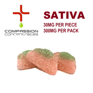 Buzzy Watermelons (Sativa) | Pack of 10 | 30mg each
