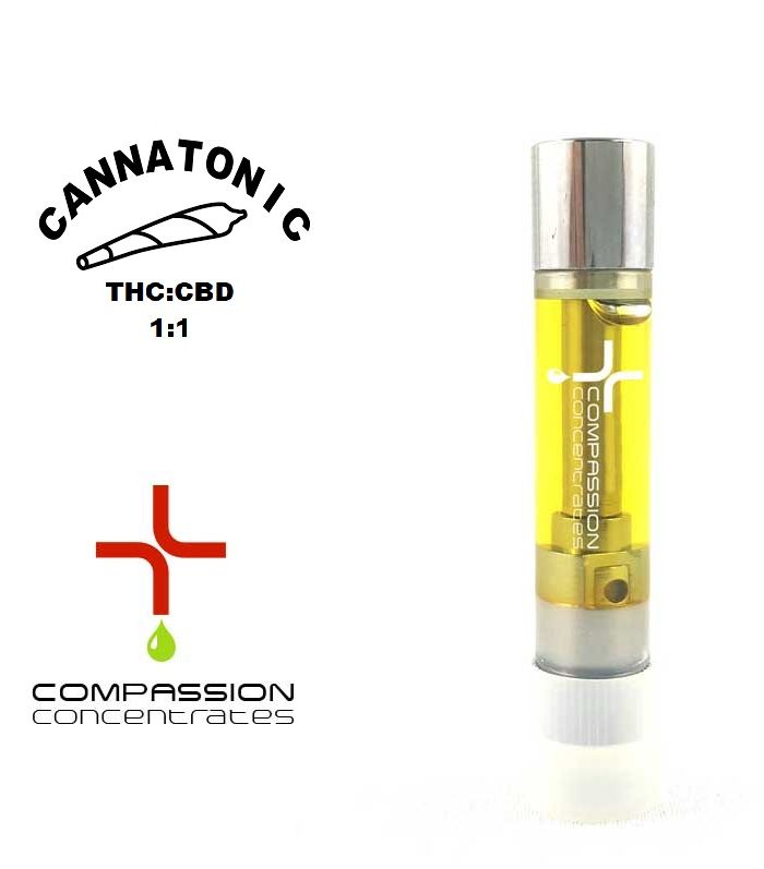 CBD Cannatonic (1:1) 1 ml Vape Cartridge