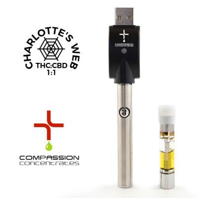 CBD Charlotte’s Web (1:1) Compassion Concentrates Pen Kit