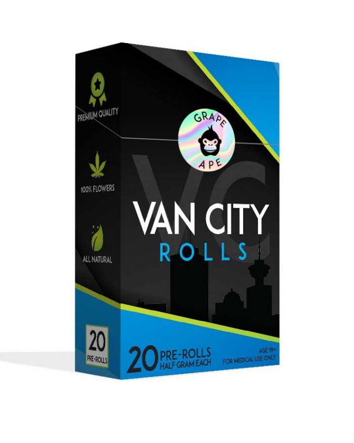 Van City Rolls | Grape Ape | Indica Dominant Hybrid