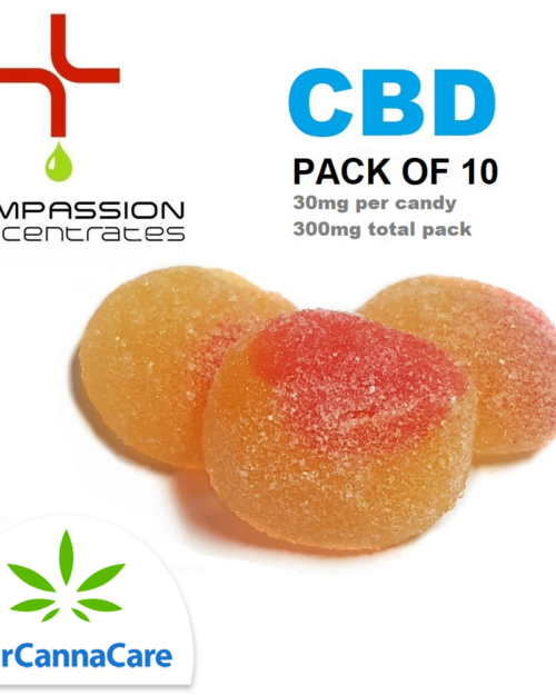Buzzy Peaches (CBD) | Pack of 10 | 30mg each