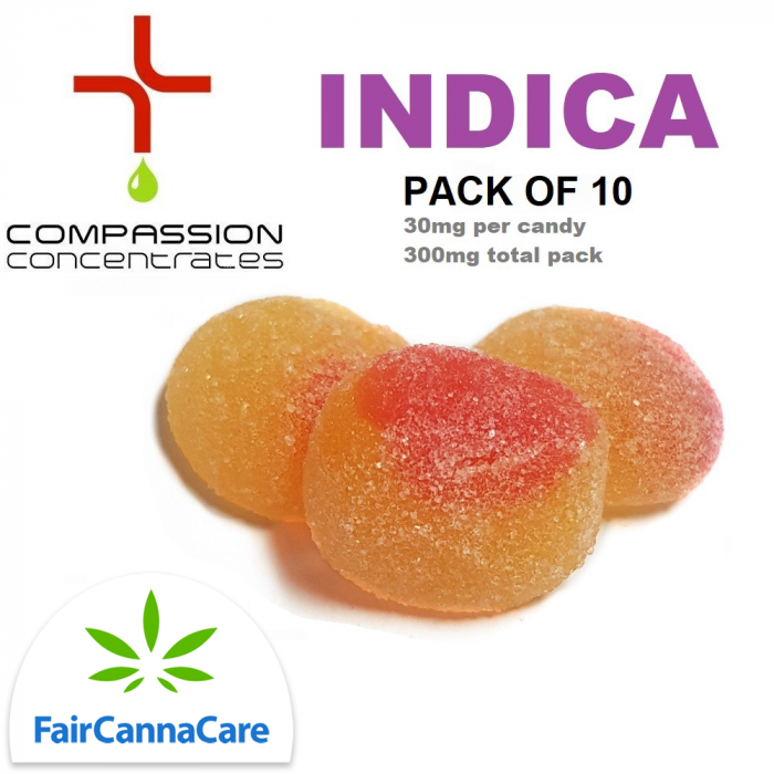 Buzzy Peaches (Indica) | Pack of 10 | 30mg each