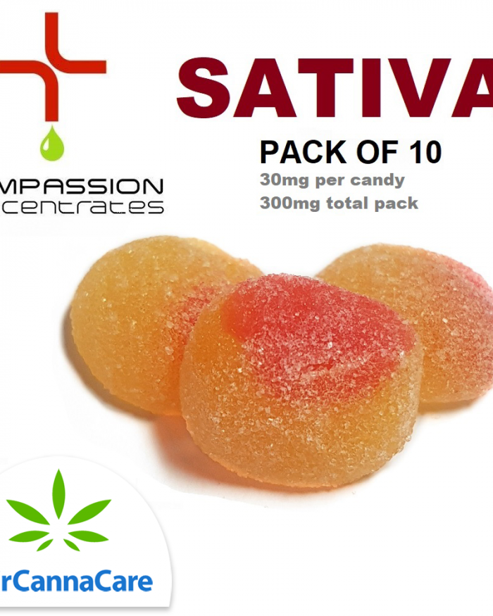 Buzzy Peaches (Sativa) | Pack of 10 | 30mg each