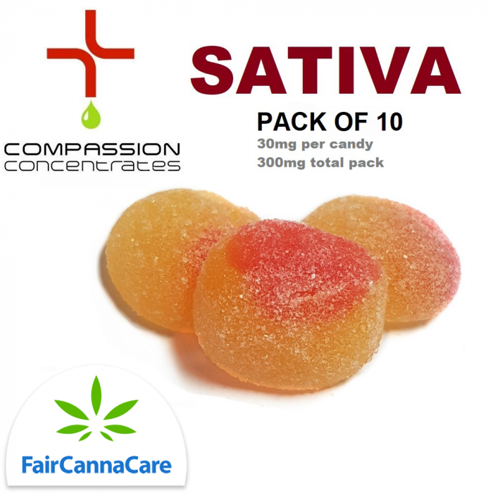 Buzzy Peaches (Sativa) | Pack of 10 | 30mg each