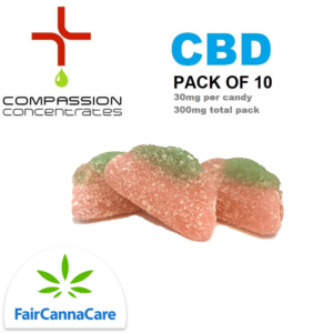 Buzzy Watermelons (CBD) | Pack of 10 | 30mg each