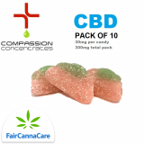 Buzzy Watermelon CBD Candy Edibles