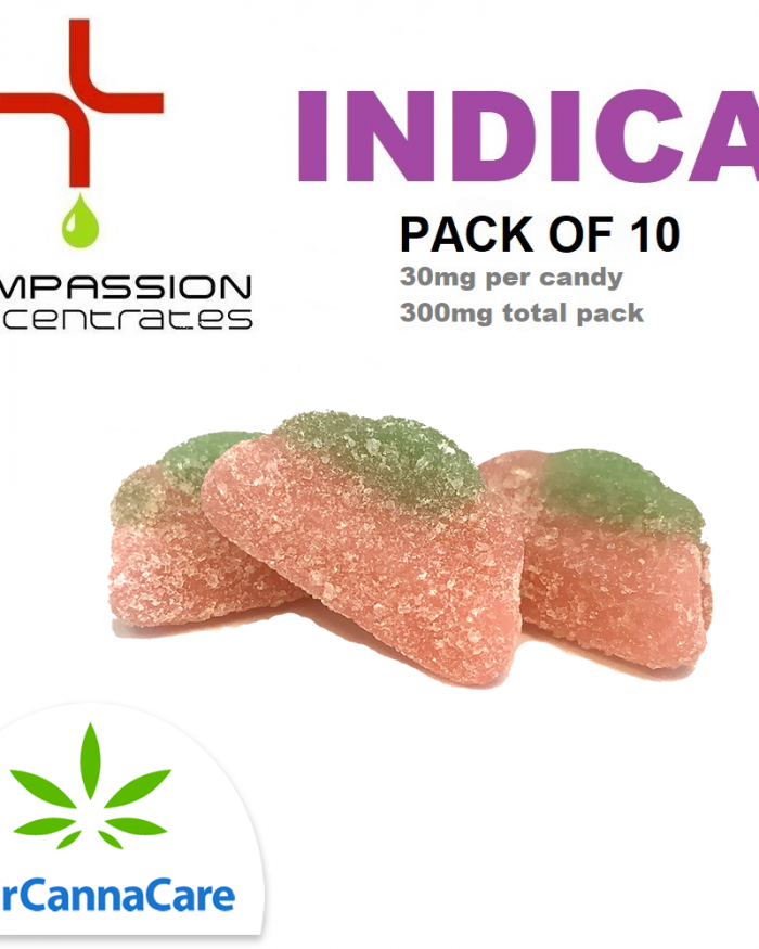 Buzzy Watermelons (Indica) | Pack of 10 | 30mg each