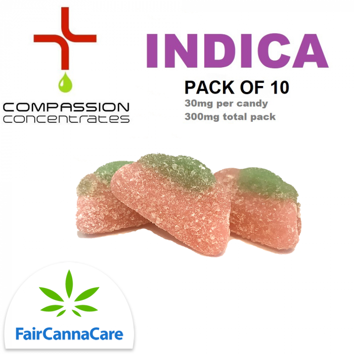 Buzzy Watermelons (Indica) | Pack of 10 | 30mg each