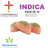 Buzzy Watermelon Indica Candy Edibles