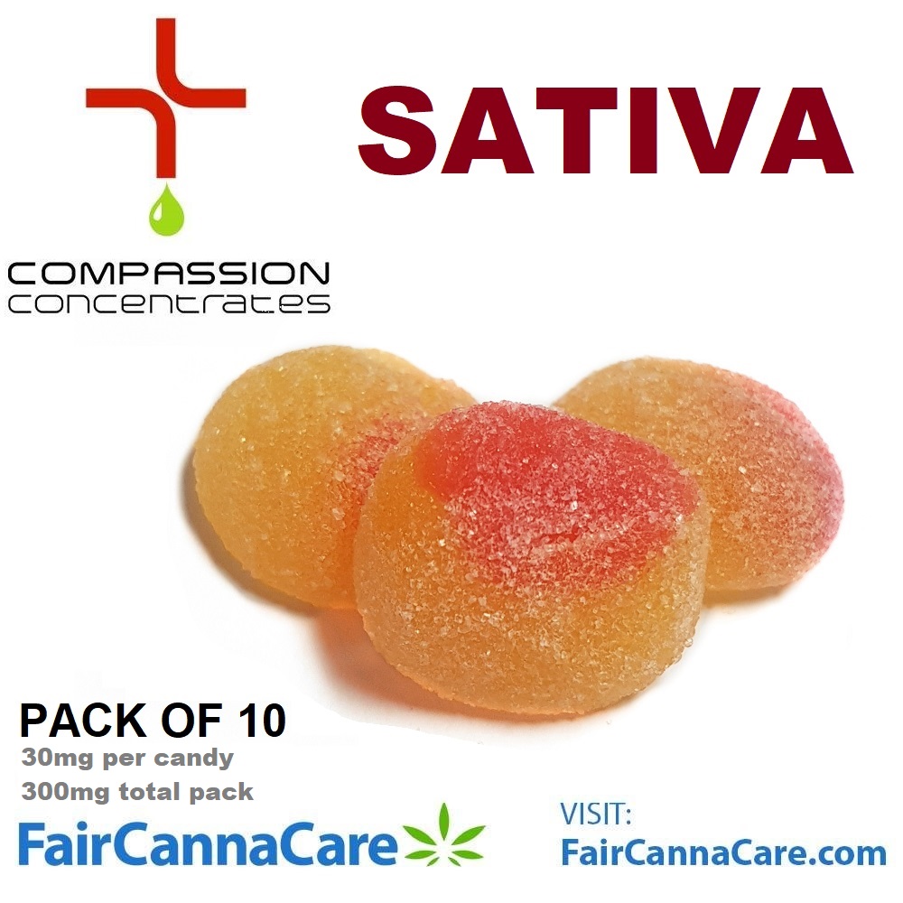 Buzzy Peaches (Sativa) | Pack of 10 | 30mg each