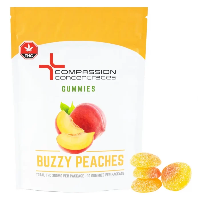 Buzzy Peaches (300mg) Candy Edibles